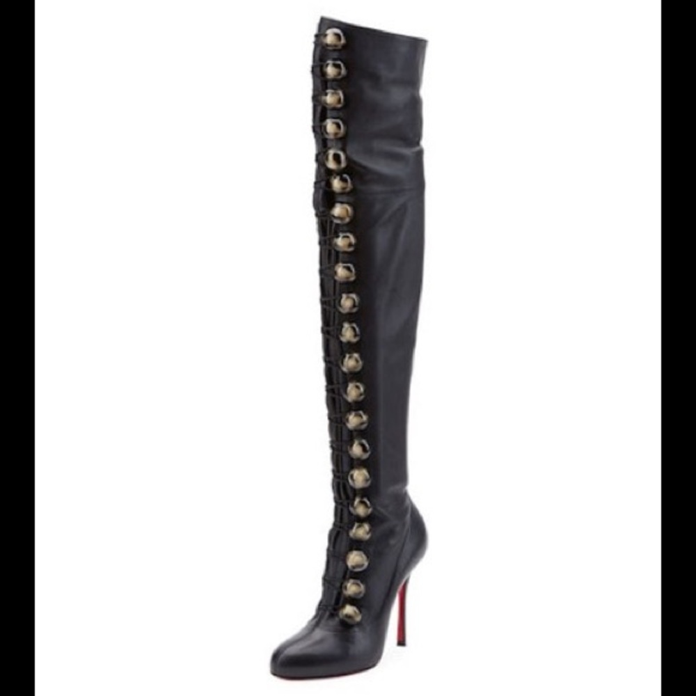 NEW-Christian Louboutin Fabiola Calf Plonge